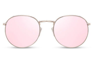 Heart-shaped sunglasses with pink lenses
